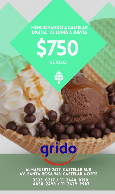 Grido Helados - Postres helados - Yogurt Helado - Heladería en Castelar