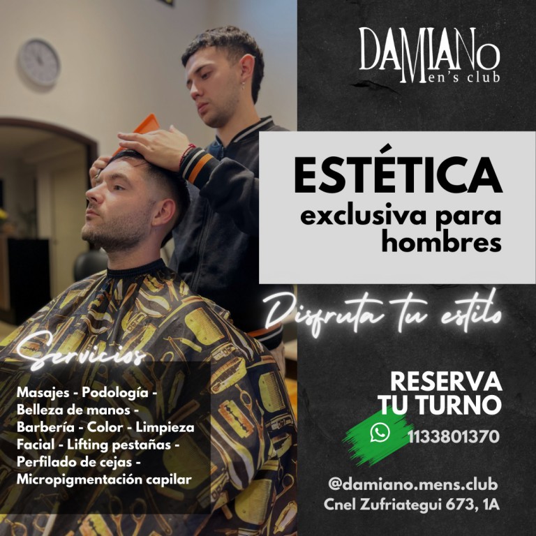 Damiano Men´s Club - Estética Exclusiva para Hombres