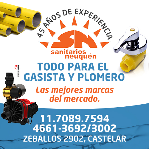 Sanitarios Neuquen - Todo para el plomero y gasista. Termotanques, calefones, bombas, griferias, riego, sanitarios.