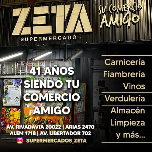 Supermercados Zeta, su comercio amigo en Castelar