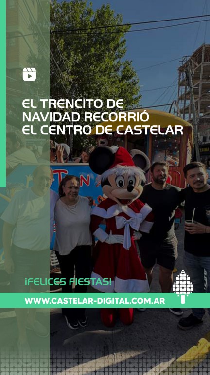 trencito de la laegria papa noel navidad castelar