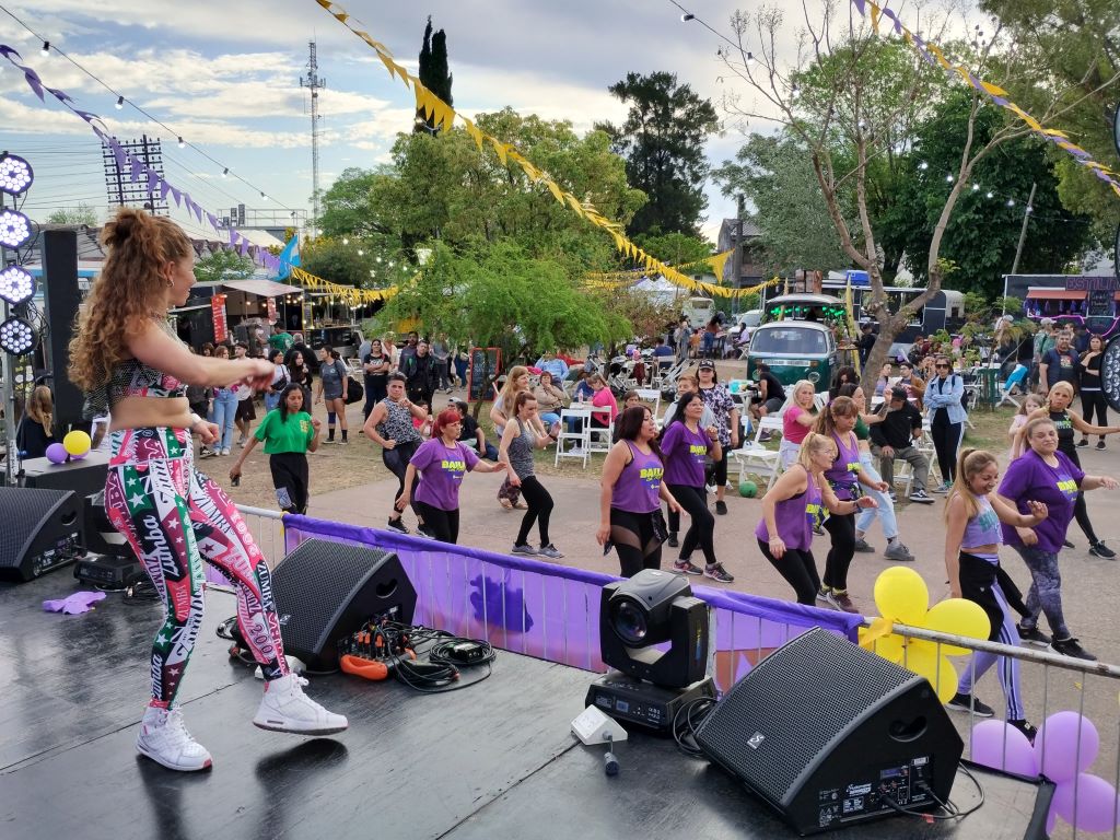 Clase de Zumba de Romina Dipierro. 