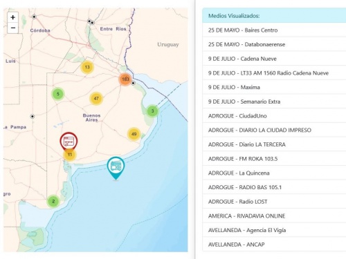 Crearon el primer Mapa de Medios de la Provincia de Buenos Aires