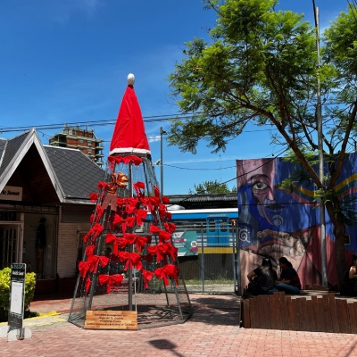 "Nochebuena en la pileta, año nuevo color de nieve" por Dante Pena