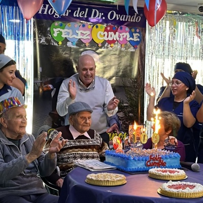 ¡100 veces feliz cumpleaños! Leoncio celebró un siglo de vida en el Hogar del Dr. Ovando